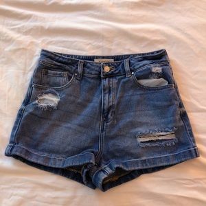 Blue Jean High waisted PacSun shorts